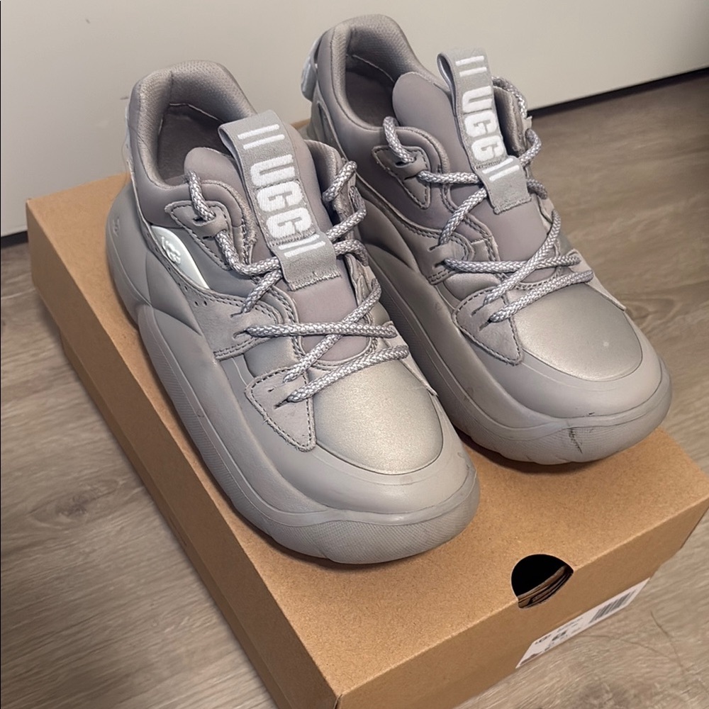 UGG Metallic Gray Sneakers